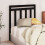 Berkfield Bed Headboard Black 96x4x100 cm Solid Wood Pine 3