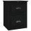 Berkfield Wall-mounted Bedside Cabinet Black 41.5x36x53cm 2