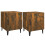 Berkfield Bedside Cabinets 2 pcs Smoked Oak Engineered Wood 2