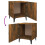 Berkfield Bedside Cabinets 2 pcs Smoked Oak Engineered Wood 7