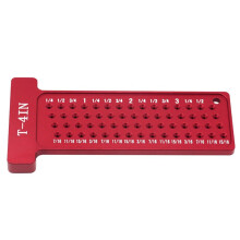 Marcatura Imperiale T-Rule Lega di Alluminio Foro Posizionamento Calibro per la Lavorazione del Legno Righello Marcatura Calibro Strumento di