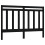 Berkfield Bed Headboard Black 126x4x100 cm Solid Wood Pine 2