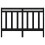 Berkfield Bed Headboard Black 126x4x100 cm Solid Wood Pine 4
