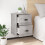 Berkfield Wall-mounted Bedside Cabinet Concrete Grey 41.5x36x53cm 3