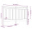 Berkfield Bed Headboard Black 126x4x100 cm Solid Wood Pine 6