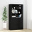Berkfield Wall Cabinet Black 80x33x80 cm Engineered Wood 6