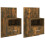 Berkfield Wall-mounted Bedside Cabinets 2 pcs Smoked Oak 2