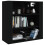 Berkfield Wall Cabinet Black 80x33x80 cm Engineered Wood 8