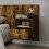 Berkfield Wall-mounted Bedside Cabinets 2 pcs Smoked Oak 4