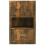 Berkfield Wall-mounted Bedside Cabinets 2 pcs Smoked Oak 6