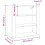 Berkfield Wall Cabinet Black 80x33x80 cm Engineered Wood 10