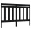 Berkfield Bed Headboard Black 156x4x100 cm Solid Wood Pine 2