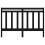 Berkfield Bed Headboard Black 156x4x100 cm Solid Wood Pine 4