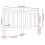 Berkfield Bed Headboard Black 156x4x100 cm Solid Wood Pine 6