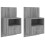 Berkfield Wall-mounted Bedside Cabinets 2 pcs Grey Sonoma 2