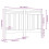 Berkfield Bed Headboard Grey 126x4x100 cm Solid Wood Pine 6