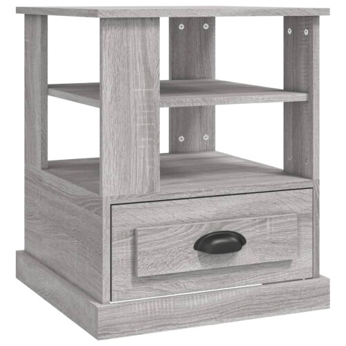 Berkfield Side Table Grey Sonoma 50x50x60 cm Engineered Wood 1