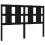 Berkfield Bed Headboard Black 125.5x4x100 cm Solid Wood Pine 2