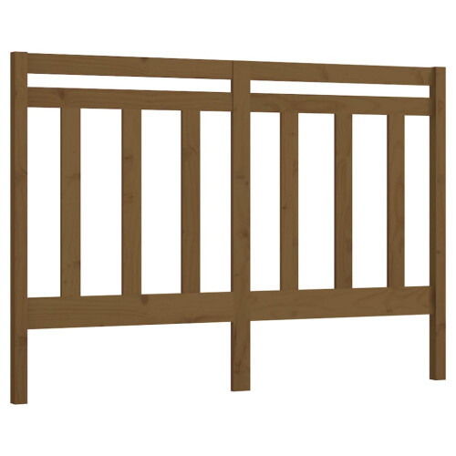 Berkfield Bed Headboard Honey Brown 141x4x100 cm Solid Wood Pine 1