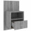 Berkfield Wall-mounted Bedside Cabinets 2 pcs Grey Sonoma 7