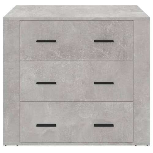 Berkfield Sideboard Concrete Grey 80x33x70 cm Engineered Wood 2