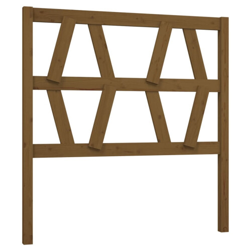 Berkfield Bed Headboard Honey Brown 81x4x100 cm Solid Wood Pine 1