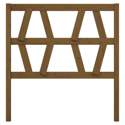 Berkfield Bed Headboard Honey Brown 81x4x100 cm Solid Wood Pine 2