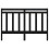 Berkfield Bed Headboard Black 166x4x100 cm Solid Wood Pine 4