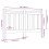 Berkfield Bed Headboard Black 166x4x100 cm Solid Wood Pine 6