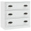 Berkfield Sideboard White 70x35.5x67.5 cm Engineered Wood 2