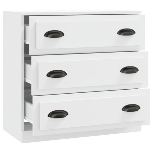 Berkfield Sideboard White 70x35.5x67.5 cm Engineered Wood 2