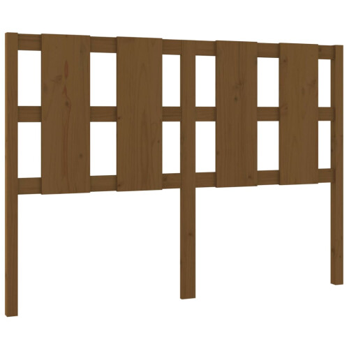 Berkfield Bed Headboard Honey Brown 145.5x4x100 cm Solid Wood Pine 1