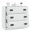 Berkfield Sideboard White 70x35.5x67.5 cm Engineered Wood 7