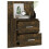 Berkfield Wall-mounted Bedside Cabinet Smoked Oak 7