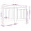 Berkfield Bed Headboard Grey 166x4x100 cm Solid Wood Pine 6