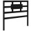 Berkfield Bed Headboard Black 95.5x4x100 cm Solid Wood Pine 2