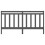 Berkfield Bed Headboard Grey 186x4x100 cm Solid Wood Pine 4