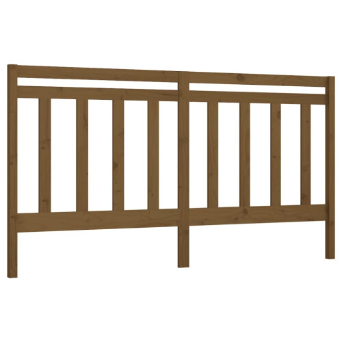 Berkfield Bed Headboard Honey Brown 206x4x100 cm Solid Wood Pine 1
