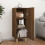 Berkfield Sideboard Brown Oak 34.5x34x90 cm Engineered Wood 3