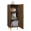 Berkfield Sideboard Brown Oak 34.5x34x90 cm Engineered Wood 4