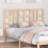 Berkfield Bed Headboard 141x4x100 cm Solid Wood Pine 3