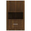 Berkfield Wall-mounted Bedside Cabinet Brown Oak 4