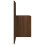 Berkfield Wall-mounted Bedside Cabinet Brown Oak 6