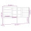 Berkfield Bed Headboard Honey Brown 186x4x104 cm Solid Wood Pine 6