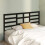 Berkfield Bed Headboard Black 206x4x104 cm Solid Wood Pine 3
