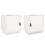 Berkfield Bedside Cabinets 2 pcs White 40x34x45 cm Solid Wood Pine 2