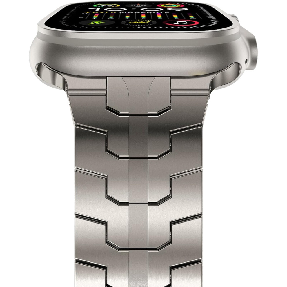 Titanium Band Ultra 49Mm 45Mm For Apple Watch, Slim Scratchresistant Strap For Iwatch Series 101 9351714839761