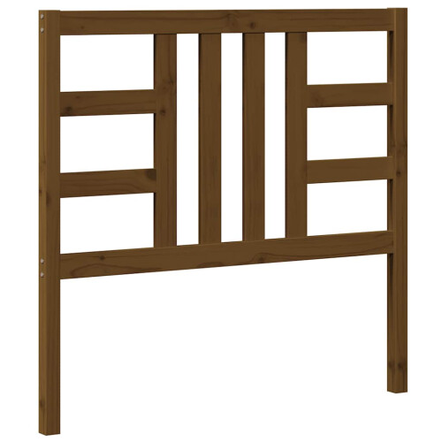 Berkfield Bed Headboard Honey Brown 106x4x100 cm Solid Wood Pine 1