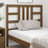 Berkfield Bed Headboard Honey Brown 106x4x100 cm Solid Wood Pine 3