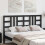 Berkfield Bed Headboard Black 146x4x100 cm Solid Wood Pine 3